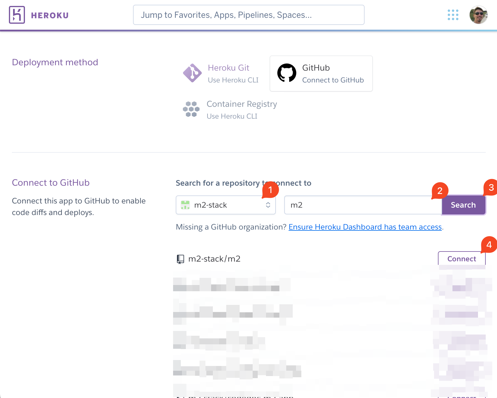 Heroku Connect to Github