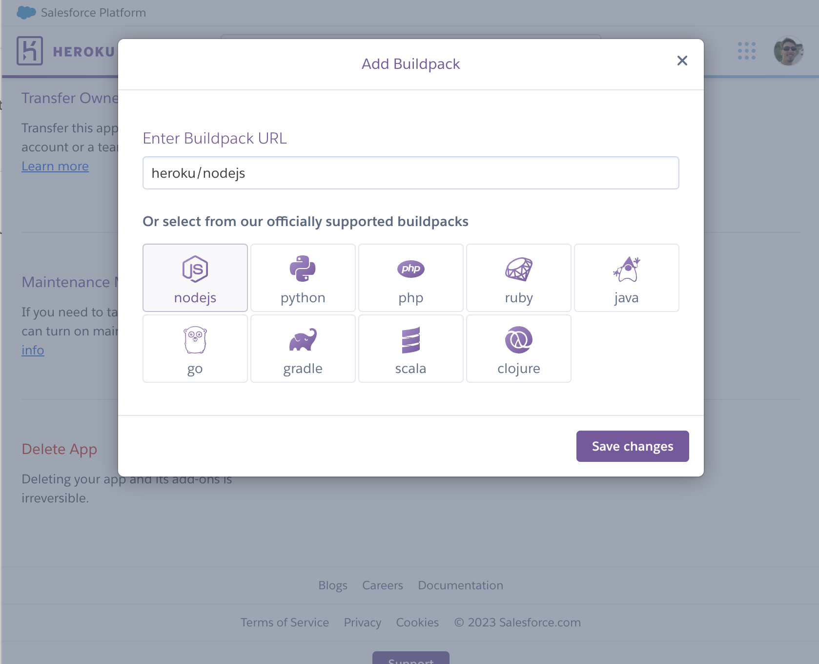 Heroku NodeJS Buildpack