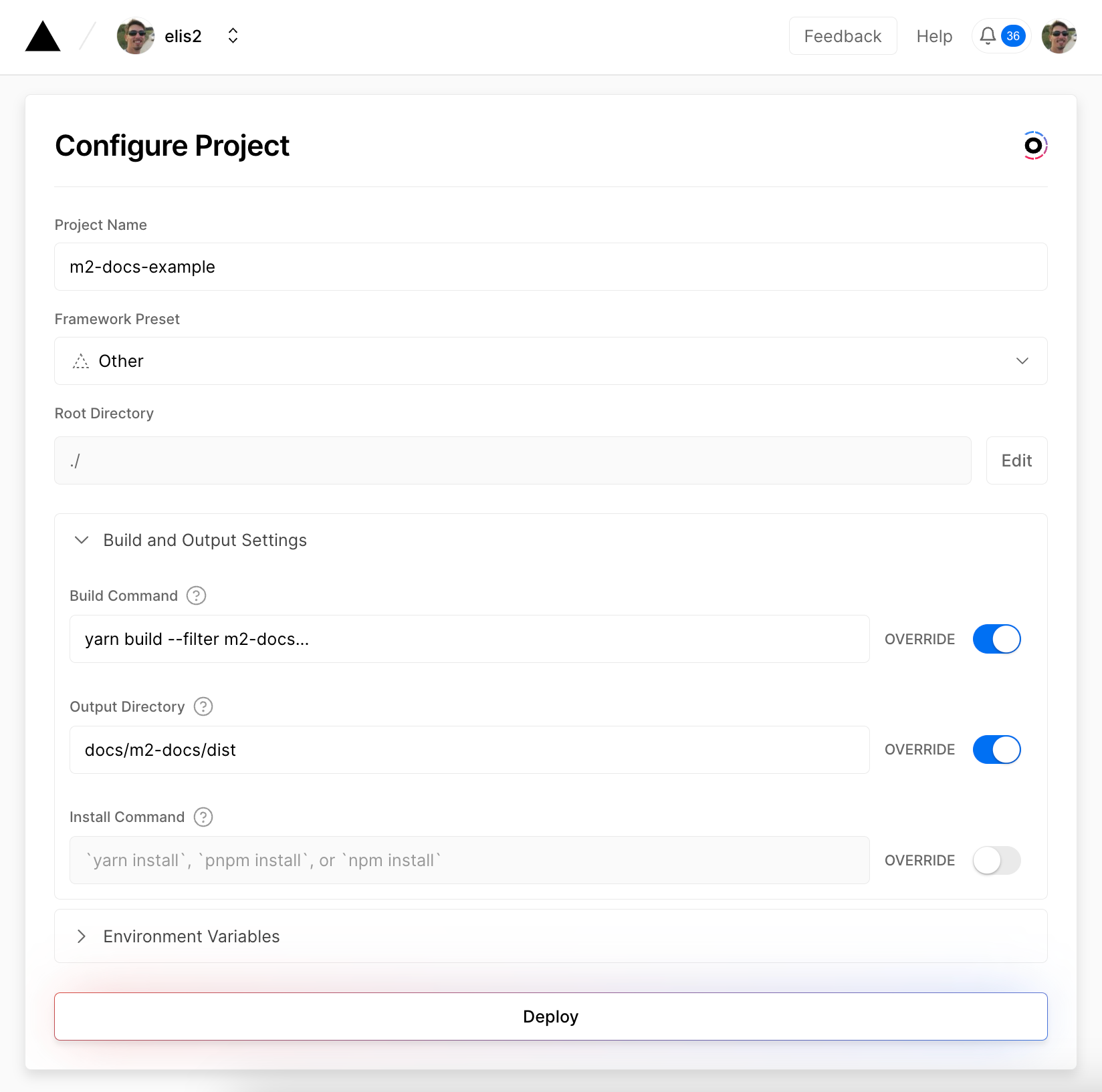 Vitepress Vercel Setup